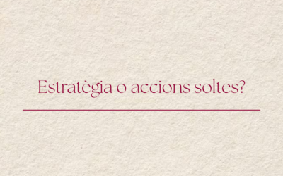 La teva empresa té una estratègia de màrqueting o només està fent accions?